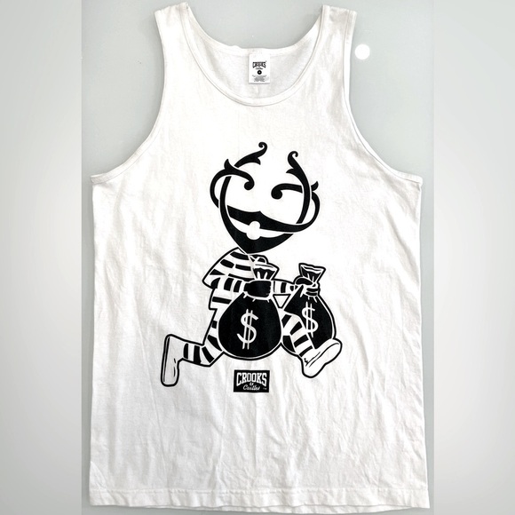 *NEW* Crooks & Castles Money Bags Graphic Tank Top - Picture 1 of 6